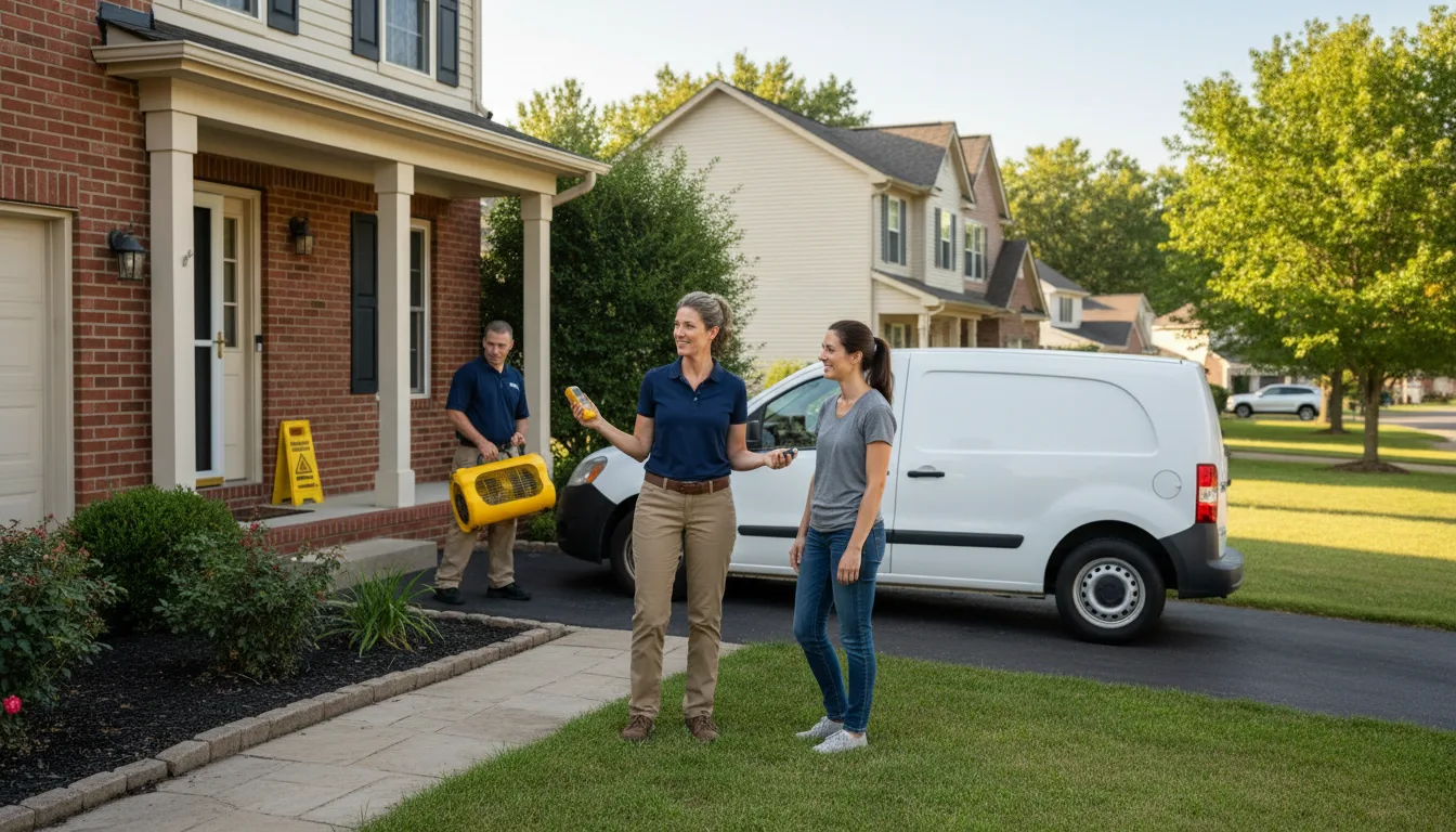 Water restoration image for Dehumidification And Cleanup Services in Reading, MI